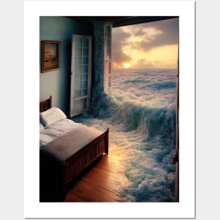 sea in the room Posters and Art